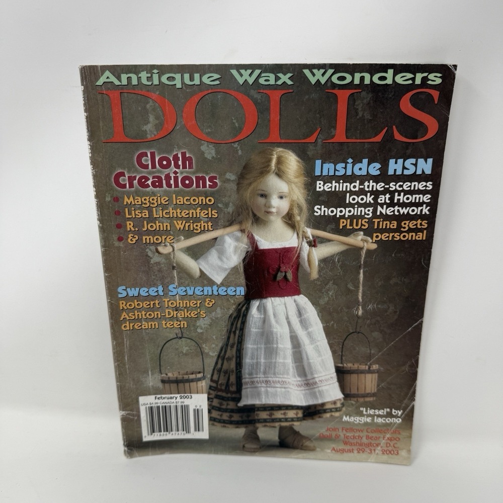 Antique Wax Wonders Dolls Magazine February 2003 - Maggie Iacono Lisa Lichtenfel